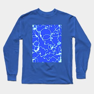 Between Blue Wave pattern Long Sleeve T-Shirt